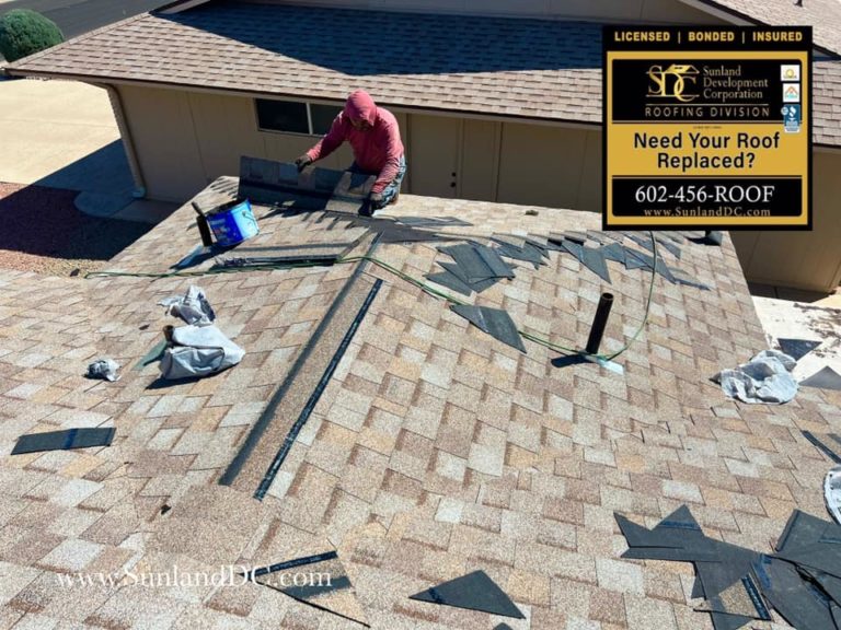 New Tamko Heritage Desert Sand Shingles on Phoenix Home